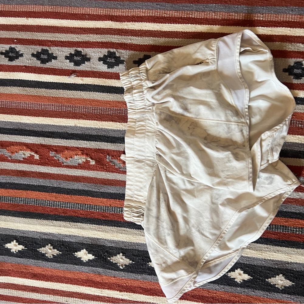 Lululemon Tie Dye Beige Athletic Shorts